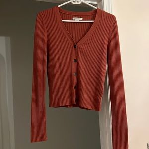 American Eagle Rust Colored Cardigan